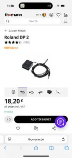 Roland sustain pedaal DP-02, Ophalen of Verzenden, Gebruikt