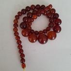 Antieke gemarmerde Bakeliet ketting,62 gramm, ca 1930s, Ophalen of Verzenden, Koper, Ketting