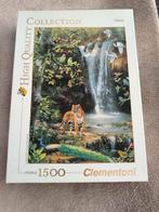 Puzzel Clementoni Jungle Tijger 1500 stuks, Enlèvement ou Envoi, 500 à 1500 pièces, Comme neuf, Puzzle