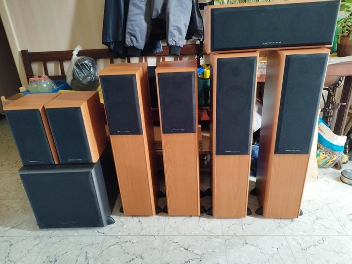 Homecinemaset 7.1 Mordaunt-Short, Audio, Tv en Foto, Luidsprekerboxen, Zo goed als nieuw, Subwoofer, 120 watt of meer, Overige merken