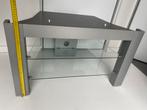 Televisiemeubel hout en glazen legplanken H50*B86cm, Huis en Inrichting, Ophalen, Zo goed als nieuw