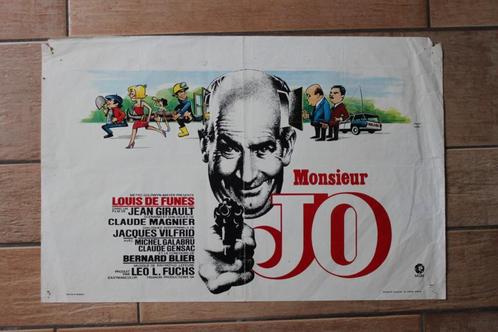 filmaffiche Louis De Funes Jo 1971 filmposter, Verzamelen, Posters, Gebruikt, Film en Tv, A1 t/m A3, Rechthoekig Liggend, Ophalen of Verzenden
