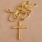 18 karaat goud ketting met hanger, Ophalen, Met hanger, Zo goed als nieuw, Goud