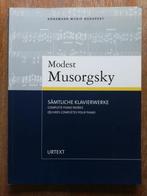 Partition Modest Musorgsky - Œuvres complètes pour piano, Musique & Instruments, Comme neuf, Piano, Enlèvement ou Envoi, Classique