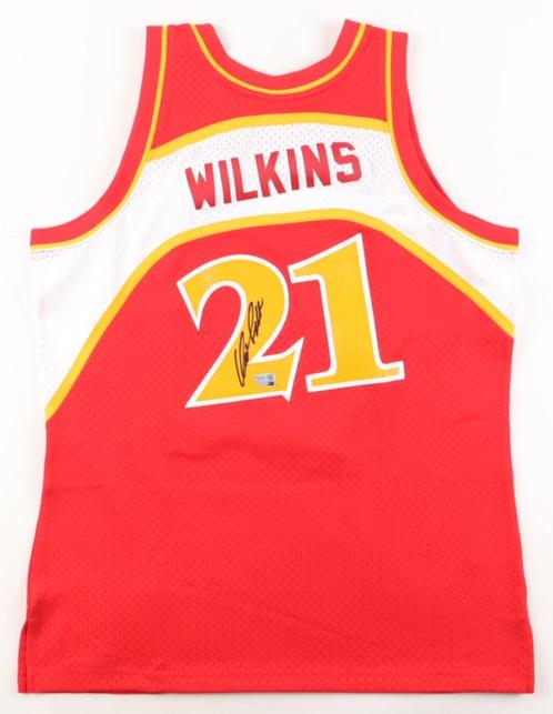 Dominique Wilkins signed Mitchell & Ness jersey, Sport en Fitness, Basketbal, Nieuw, Overige typen, Ophalen of Verzenden