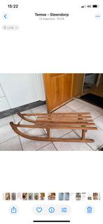 Houten slee, Ophalen, Gebruikt