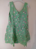 Groene zomerjurk met ijsjes, Kinderen en Baby's, Kinderkleding | Maat 104, Gebruikt, Meisje, Ophalen of Verzenden, Jurk of Rok