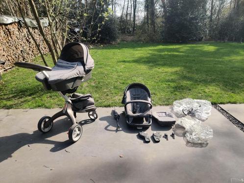 Stokke Xplory Kinderwagen/Wieg met veel accessoires, Kinderen en Baby's, Kinderwagens en Combinaties, Zo goed als nieuw, Combiwagen