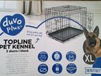 Duvo plus hondenkennel, Dieren en Toebehoren, Hondenhokken, Ophalen, Hondenkennel, 100 cm of meer, Zo goed als nieuw