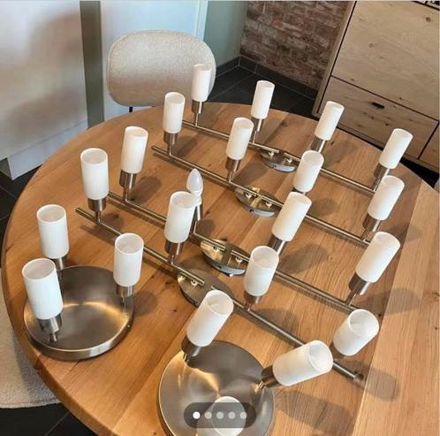 Lot de 6 luminaires, Huis en Inrichting, Lampen | Spots, Gebruikt, Metaal of Aluminium, Ophalen