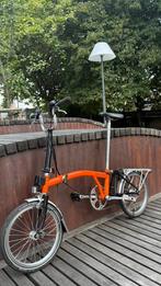 Brompton M3R oranje bagagerek met 3 versnellingen, Ophalen, 14 tot 16 inch, Brompton, Versnellingen
