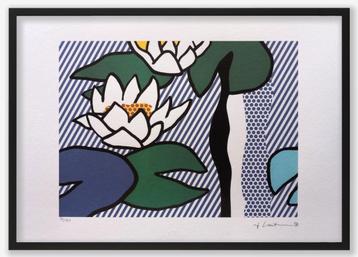 Roy Lichtenstein — Lithographie Les Nymphéas - encadrée disponible aux enchères