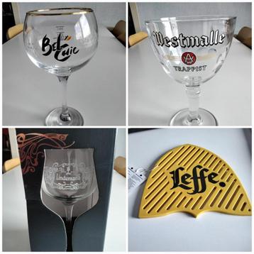Reclame voor bierglazen en onderzetten/nieuw.  beschikbaar voor biedingen
