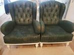 Groene, zo goed als nieuwe fauteuils, Huis en Inrichting, Zetels | Zetels, Ophalen, Zo goed als nieuw