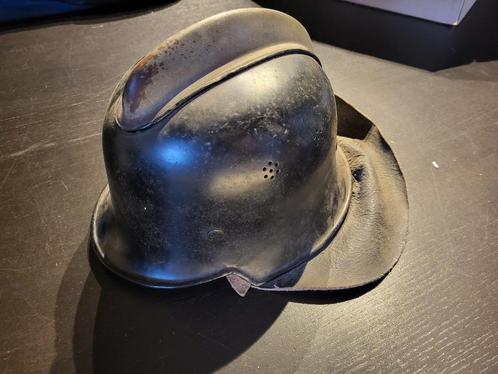 Casque pompier, Allemagne 2WW, Verzamelen, Militaria | Tweede Wereldoorlog, Landmacht, Helm of Baret, Verzenden