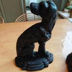 Gietijzeren hond, Tuin en Terras, Tuinbeelden, Ophalen, Gebruikt, Metaal, Dierenbeeld