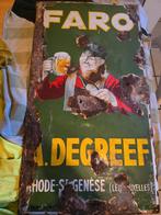  vintage emaille  reclamebord voor Faro De Greef , Antiek en Kunst, Ophalen