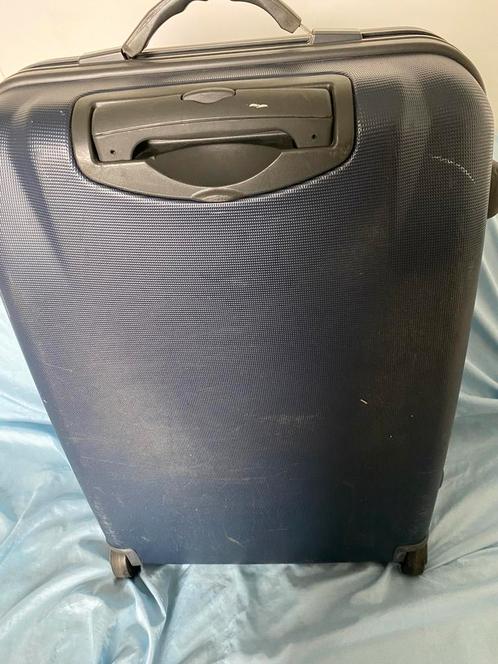 Valise métallique bleu foncé, Handtassen en Accessoires, Koffers, Gebruikt, Slot, Ophalen