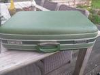 Vintage! 2 groene reiskoffers., Handtassen en Accessoires, Koffers, Gebruikt, Ophalen