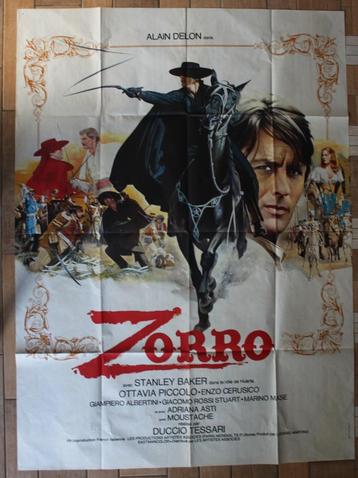 filmaffiche Alain Delon Zorro 1975 XL filmposter beschikbaar voor biedingen