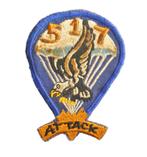 Patch 517th Parachute Infantry Regiment US WW2, Verzamelen, Verzenden, Landmacht, Embleem of Badge