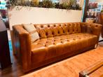 MANCHESTER CHESTERFIELD BANK KUBUS VINTAGE COGNAC LEER, Huis en Inrichting, Zetels | Zetels, Ophalen of Verzenden, Nieuw, Leer