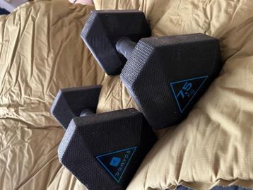 2 Halters / dumbell / gewicht 7,5kg, Enlèvement, Bras, Haltère