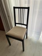 2 zwarte stoelen met kussen, Ophalen, Gebruikt, Twee, Zwart