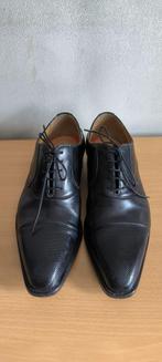 Giorgio zwarte lederen schoenen - maat 39, Kleding | Heren, Schoenen, Zwart, Giorgio, Ophalen of Verzenden, Zo goed als nieuw