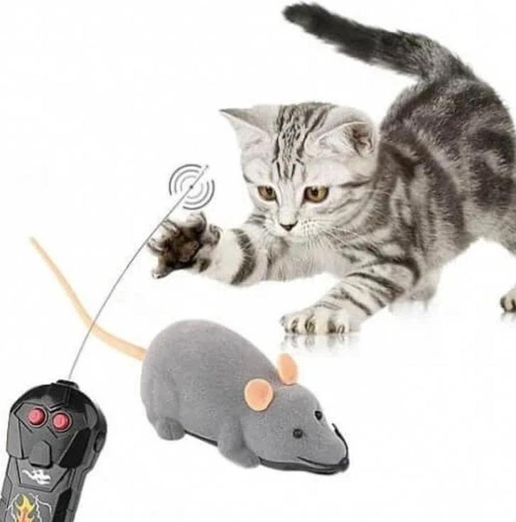 Kat Poes Speelgoed grappig bestuurbare Muis😻😍💑😄🎁👌, Dieren en Toebehoren, Kattenspeelgoed, Nieuw, Speelmuis, Ophalen of Verzenden