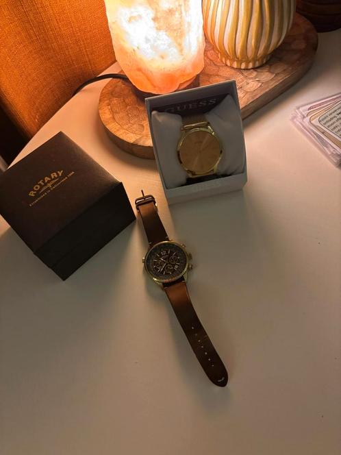 Rotary en Guess horloge te koop, Handtassen en Accessoires, Horloges | Heren, Zo goed als nieuw, Ophalen