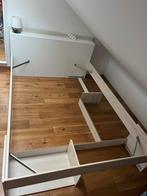 Lit double à tiroirs 140x200 (sans sommier ni matelas), Huis en Inrichting, Slaapkamer | Boxsprings, Ophalen, Gebruikt, Tweepersoons