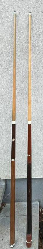 2 biljartkeu met opbergzak, Sport en Fitness, Ophalen, Gebruikt