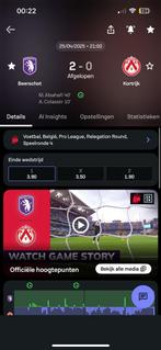 Inkomticket Beerschot - Kortijk gezocht!!!, Tickets en Kaartjes, Sport | Voetbal