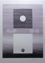 MICHEL SEUPHOR / HEXAGRAMMES YI-KING / ZW-W LITHO / 75x55cm, Antiek en Kunst, Ophalen of Verzenden