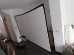 projectiescherm + projectorstatief, Ophalen, Handmatig, Zo goed als nieuw