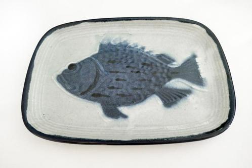 Vintage plat céramique St Clément 1970 poisson bleu, Antiek en Kunst, Antiek | Keramiek en Aardewerk, Ophalen