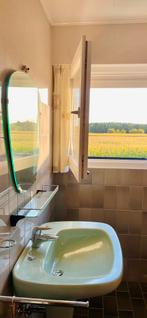 Vintage muntgroene lavabo Richard - Ginori, Huis en Inrichting, Ophalen, Gebruikt