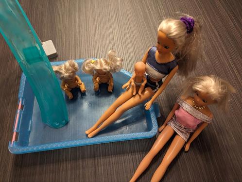 Steffi Love poppen & baby's + zwembad, Kinderen en Baby's, Speelgoed | Poppen, Gebruikt, Barbie, Ophalen of Verzenden