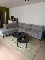 Hoekzetel grijs stof Morres (3,10 x 2,35m), Huis en Inrichting, Ophalen, Zo goed als nieuw, Stof, Hoekzetel