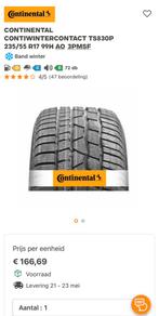 Winterbanden 235/55 R17 ContiwinterContact, Auto-onderdelen, Ophalen, Gebruikt, 17 inch, Winterbanden