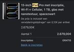 iPad pro 13 inch M4 met alle opties (2024), Ophalen, Zo goed als nieuw