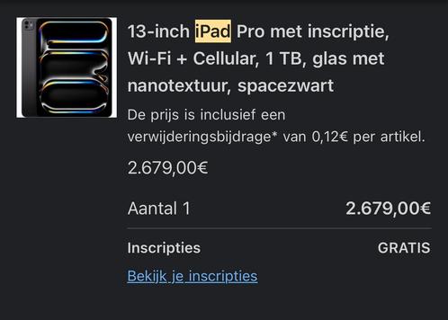 iPad pro 13 inch M4 met alle opties (2024), Computers en Software, Servers, Zo goed als nieuw, Ophalen