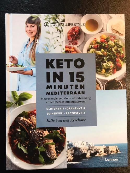 Julie Van den Kerchove - Keto in 15 minuten - Mediterraan, Livres, Livres de cuisine, Comme neuf, Enlèvement ou Envoi