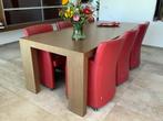 Stoelen, Huis en Inrichting, Stoelen, Ophalen, Leer, Zo goed als nieuw, Vijf, Zes of meer stoelen