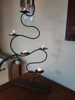 Kaarsenhouder, Zwart, Ophalen of Verzenden, Zo goed als nieuw, Kandelaar