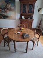 Antiek tafel met 3 stoelen / Mechels, Antiek en Kunst, Ophalen