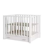 Parc pour bébé Bopita blanc avec grand tiroir, Enlèvement, Utilisé, Carré, Réglable en hauteur