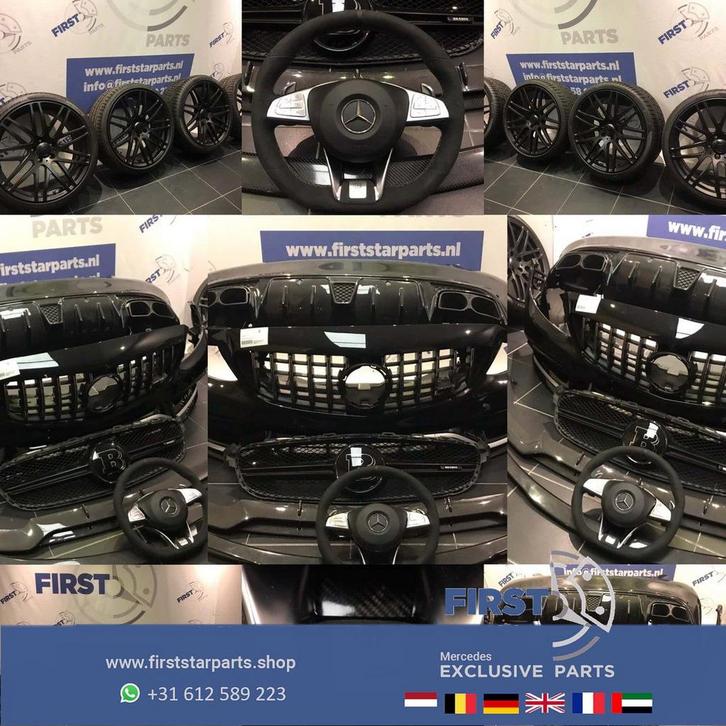 W205 C63 BRABUS 600 COMPLEET PAKKET Mercedes C Klasse 63 AMG, Auto-onderdelen, Carrosserie, Bumper, Mercedes-Benz, Voor, Achter