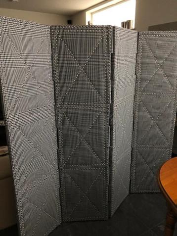 KAMERSCHERM Eichholtz folding screen pied de poule beschikbaar voor biedingen